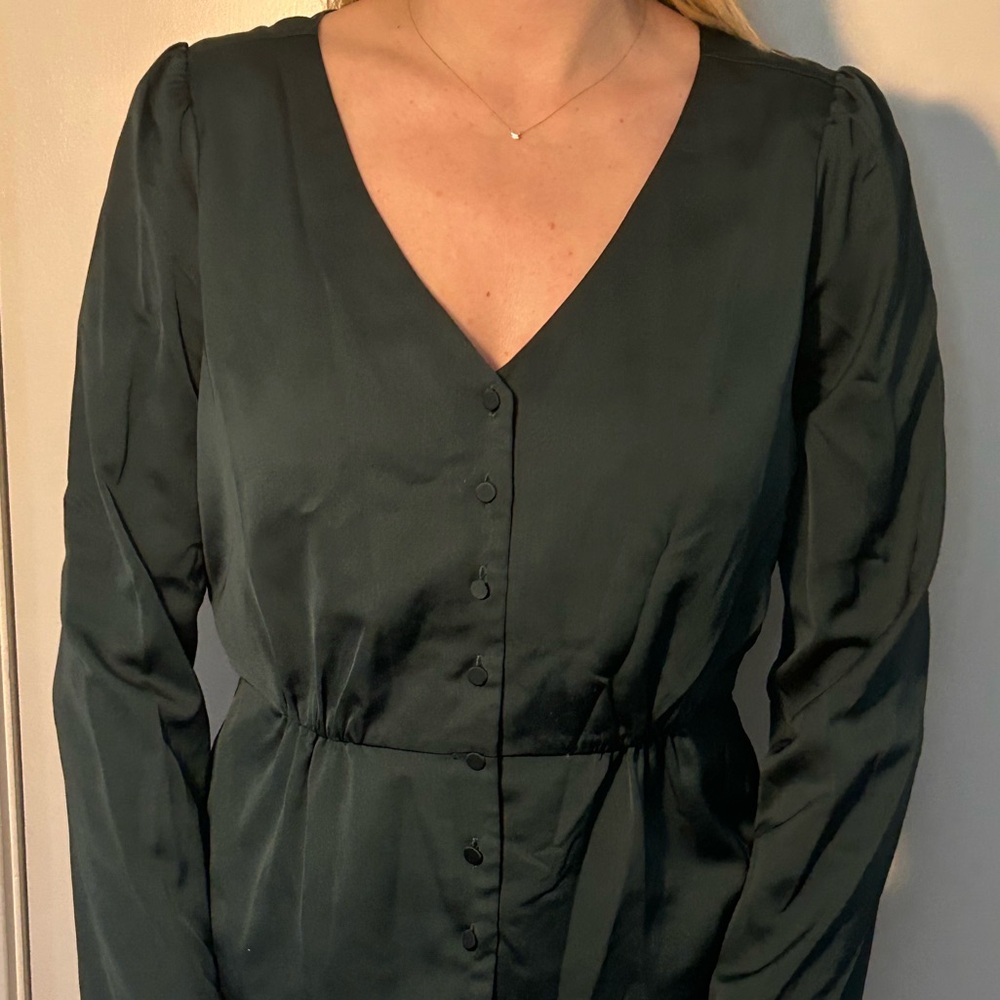 Olive green J Crew top